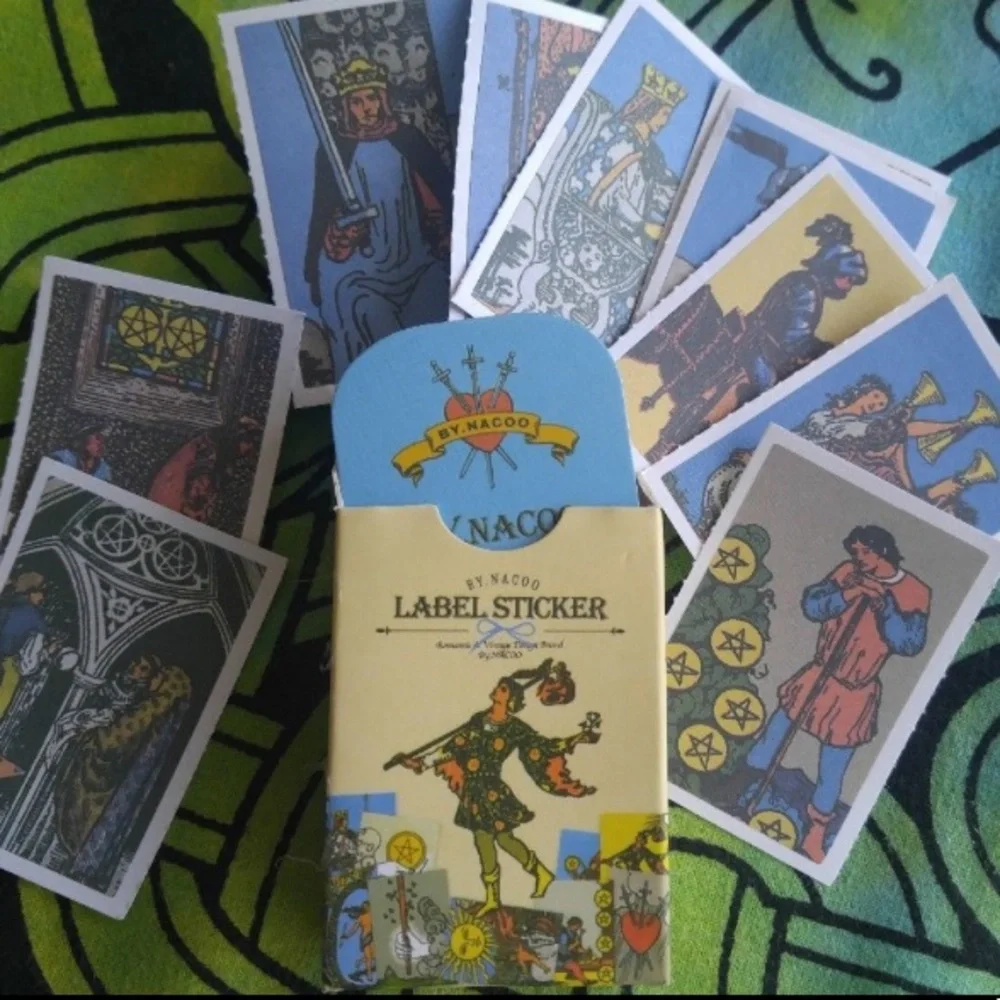 Miniature Vintage Rider Waite Tarot Stickers - Picture 2 of 12